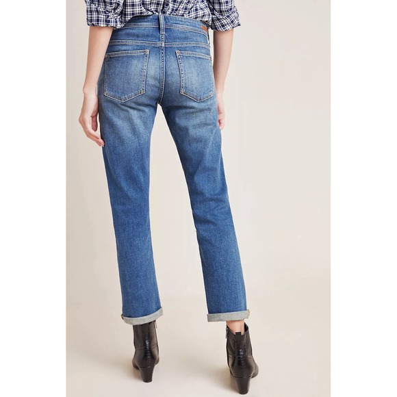 Pilcro Tapestry‎ Mid-Rise Boyfriend Jeans Patchwork Size 28 Boho Festival - Picture 8 of 12